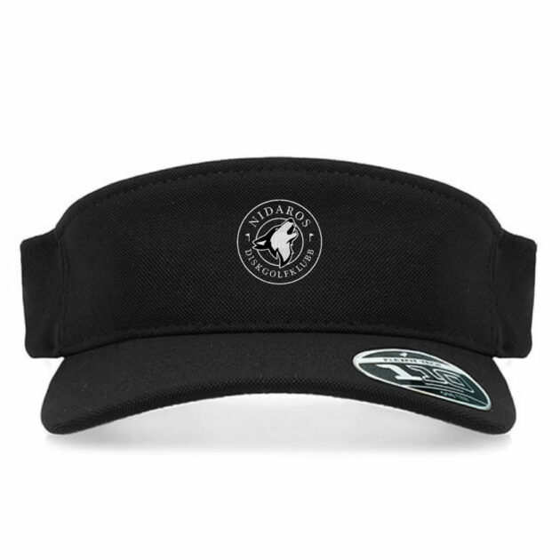 nidaros logo visor flexfit sort black unisex